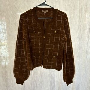 Cute Cardigan with Large Button Detail